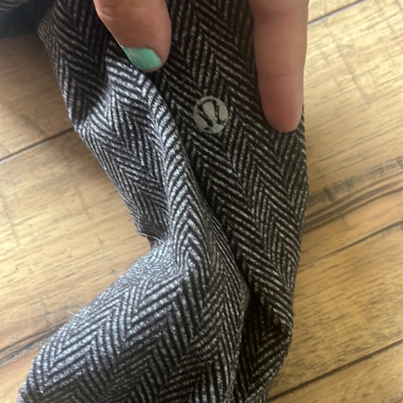 LULULEMON Women Gray HEATHERED HERRINGBONE Wunder Under LOW RISE TIGHTS SZ 6 - Picture 6 of 7